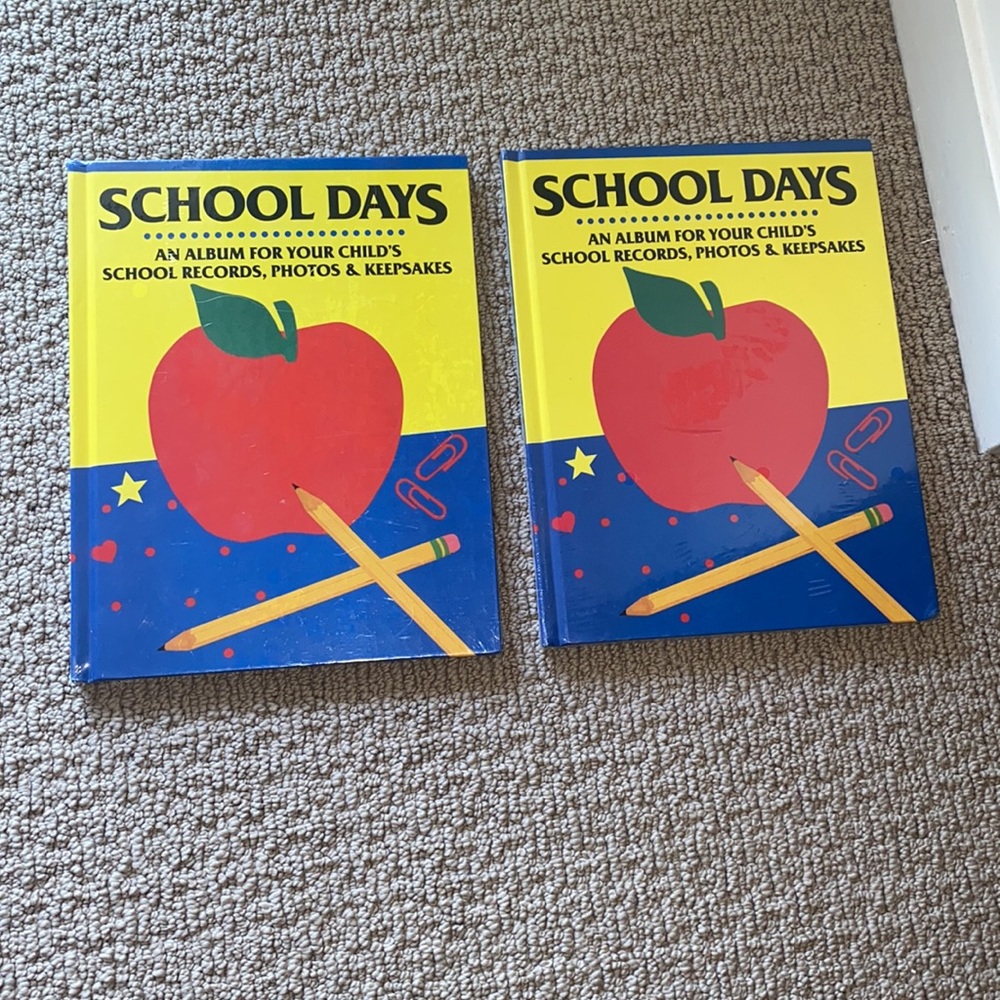 Lot (2) NWT School Days Album For Your Children